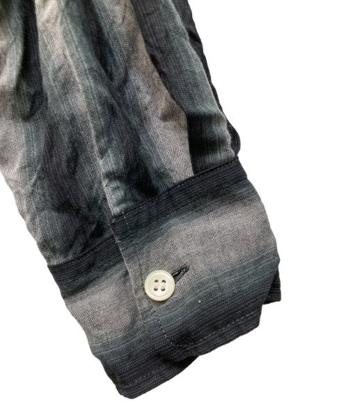 seven by seven（セブンバイセブン）seven by seven (セブンバイセブン) OPEN COLLAR SHIRTS - Gradation stripe - グレー サイズ:Mの古着・服飾アイテム