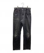 LEVI'Sリーバイス）の古着「USA501 後染めブラックデニムパンツ」｜ブラック