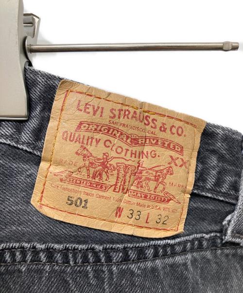 LEVI'S（リーバイス）LEVI'S (リーバイス) USA501 後染めブラックデニムパンツ ブラック サイズ:W33の古着・服飾アイテム