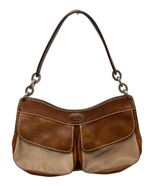 TOD'S（トッズ）TOD'S (トッズ) ワンショルダーバッグ ブラウンの古着・服飾アイテム