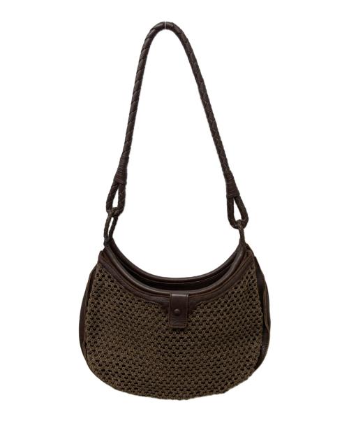 BOTTEGA VENETA（ボッテガベネタ）BOTTEGA VENETA (ボッテガベネタ) ワンショルダーバッグ ブラウンの古着・服飾アイテム