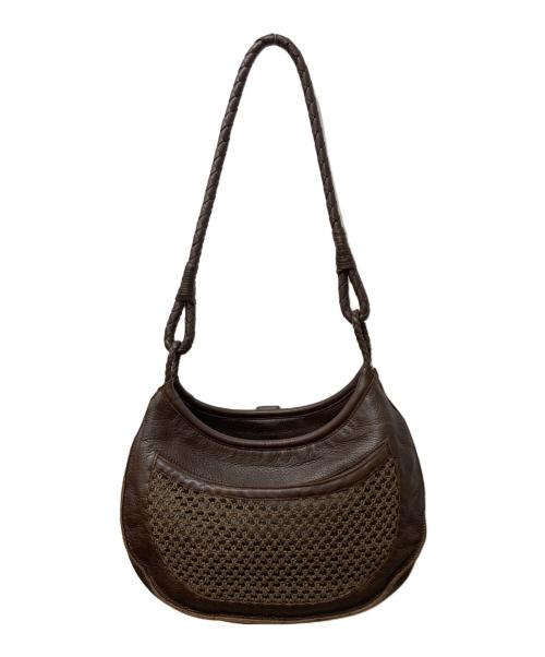 BOTTEGA VENETA（ボッテガベネタ）BOTTEGA VENETA (ボッテガベネタ) ワンショルダーバッグ ブラウンの古着・服飾アイテム