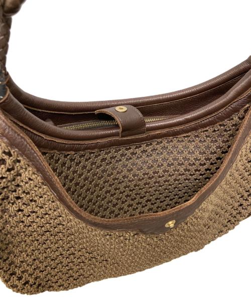 BOTTEGA VENETA（ボッテガベネタ）BOTTEGA VENETA (ボッテガベネタ) ワンショルダーバッグ ブラウンの古着・服飾アイテム
