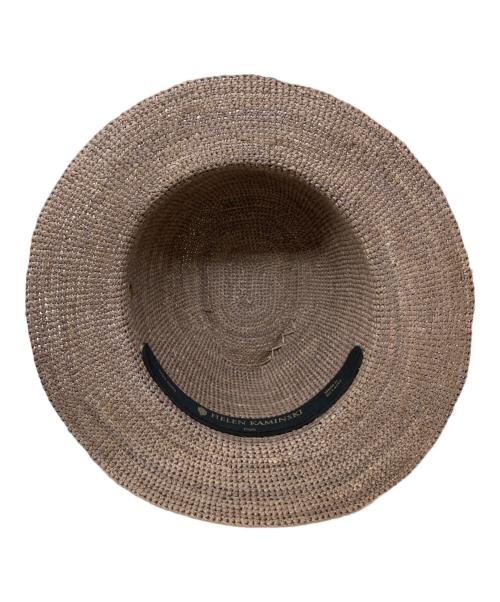 HELEN KAMINSKI（ヘレンカミンスキー）HELEN KAMINSKI (ヘレンカミンスキー) ラフィアハット グレーの古着・服飾アイテム