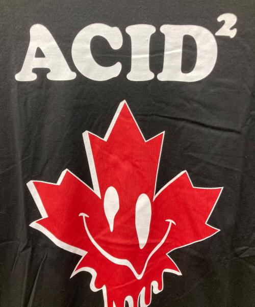 DSQUARED2（ディースクエアード）DSQUARED2 (ディースクエアード) ACID2 メープルリーフ T ブラック サイズ:Mの古着・服飾アイテム
