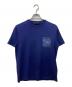 PRADA（プラダ）の古着「ラバーロゴ ポケット Tシャツ」｜ネイビー