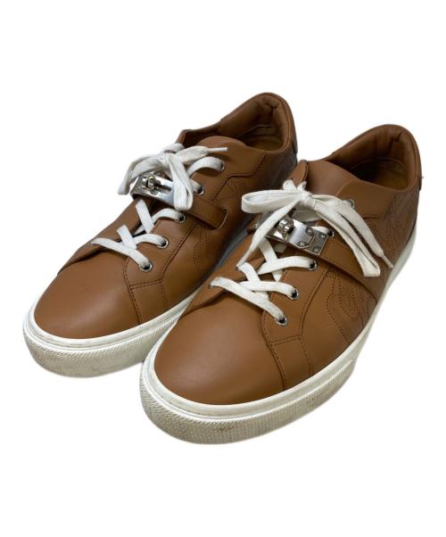 HERMES（エルメス）HERMES (エルメス) デイスニーカー ブラウン サイズ:44の古着・服飾アイテム
