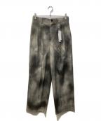 Soe×STUDIOUSソーイ×ステュディオス）の古着「別注ムラ染パンツ」｜グレー