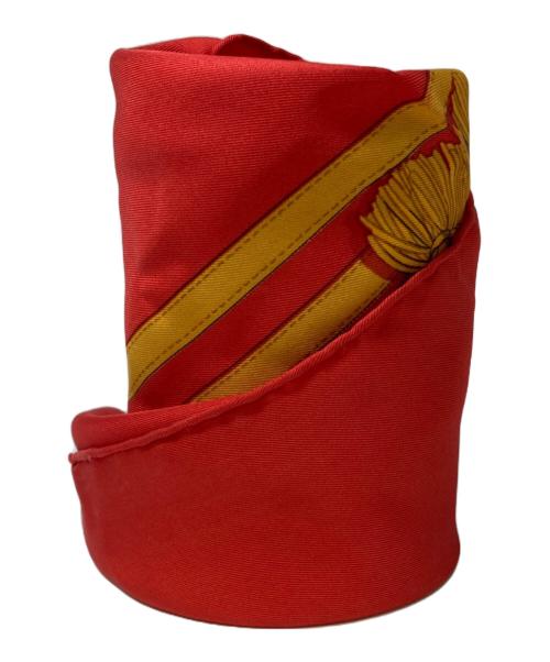 HERMES（エルメス）HERMES (エルメス) ロープモチーフ シルクスカーフ レッドの古着・服飾アイテム