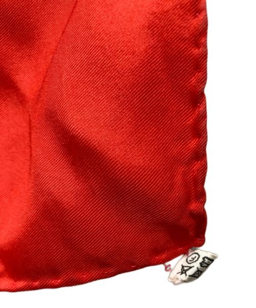 HERMES（エルメス）HERMES (エルメス) ロープモチーフ シルクスカーフ レッドの古着・服飾アイテム