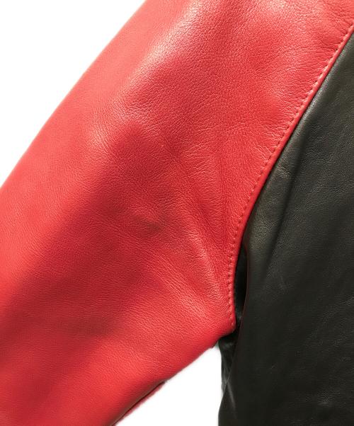 VANSON（バンソン）VANSON (バンソン) TJV チームジャケット ブラック×レッド サイズ:36の古着・服飾アイテム