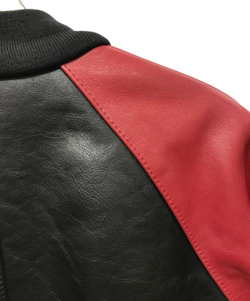 VANSON（バンソン）VANSON (バンソン) TJV チームジャケット ブラック×レッド サイズ:36の古着・服飾アイテム