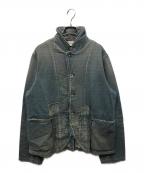 KAPITALキャピタル）の古着「襤褸加工スウェットデニムカバーオール」｜インディゴ