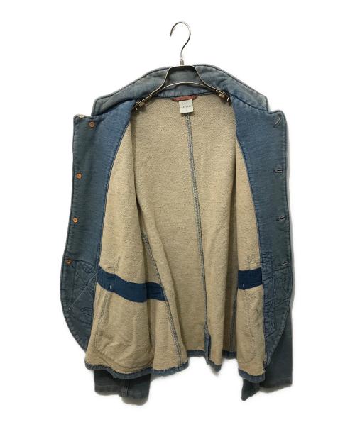 KAPITAL（キャピタル）KAPITAL (キャピタル) 襤褸加工スウェットデニムカバーオール インディゴ サイズ:4の古着・服飾アイテム