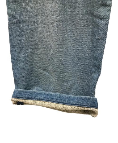 KAPITAL（キャピタル）KAPITAL (キャピタル) 襤褸加工パッチワークスウェットデニムパンツ インディゴ サイズ:4の古着・服飾アイテム