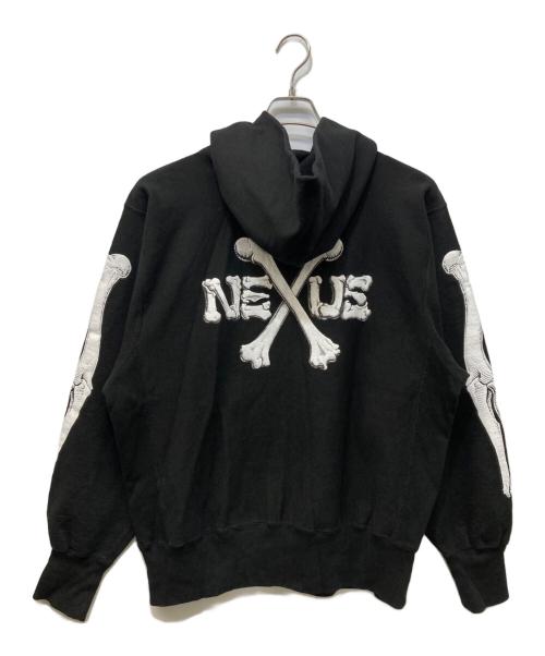 NEXUSVII（ネクサスセブン）NEXUSVII (ネクサスセブン) BONES W/S Z-HOODIE ブラック サイズ:46の古着・服飾アイテム