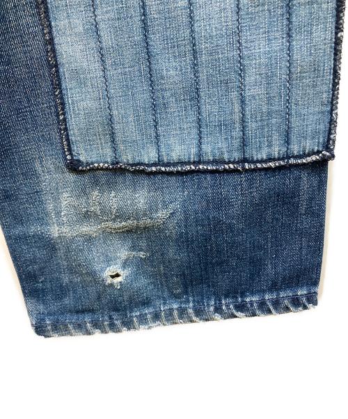 NEIGHBORHOOD（ネイバーフッド）NEIGHBORHOOD (ネイバーフッド) FRAGMENT BASIC パッチワークデニムパンツ インディゴ サイズ:Lの古着・服飾アイテム