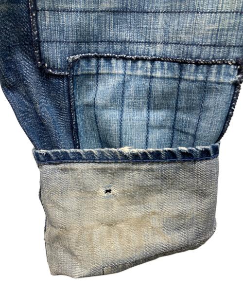 NEIGHBORHOOD（ネイバーフッド）NEIGHBORHOOD (ネイバーフッド) FRAGMENT BASIC パッチワークデニムパンツ インディゴ サイズ:Lの古着・服飾アイテム