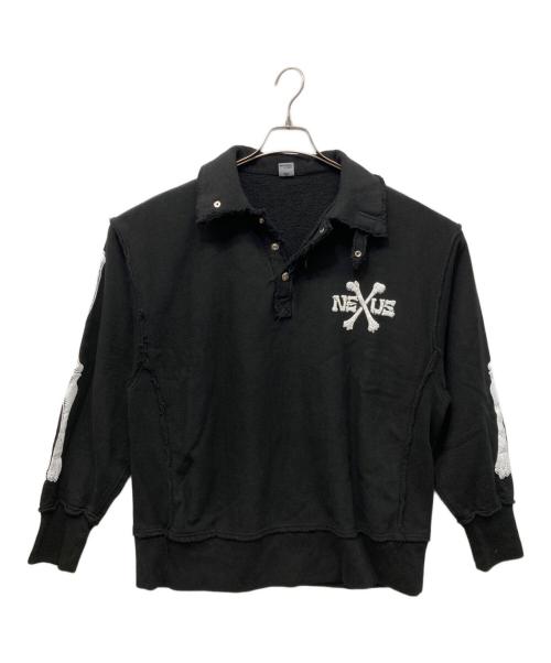 NEXUSVII（ネクサスセブン）NEXUSVII (ネクサスセブン) BONES SNAP PULLOVER ブラック サイズ:46の古着・服飾アイテム