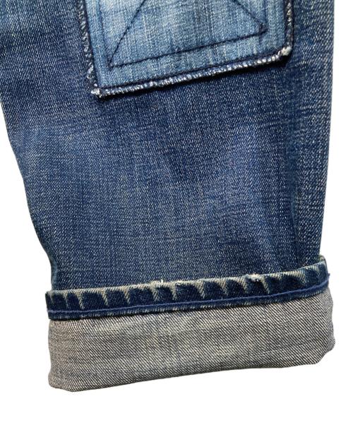 NEIGHBORHOOD（ネイバーフッド）NEIGHBORHOOD (ネイバーフッド) FRAGMENT NARROW パッチワークデニムパンツ インディゴ サイズ:Mの古着・服飾アイテム