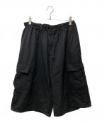Y-3ワイスリー）の古着「M CLASSIC REFINED WOOL STRETCH CARGO SHORTS」｜ブラック