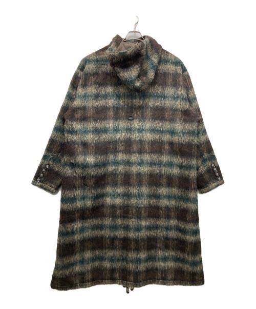 PARANOID（パラノイド）PARANOID (パラノイド) HOODED LONG COAT ブラウン×グリーン サイズ:SIZE Lの古着・服飾アイテム