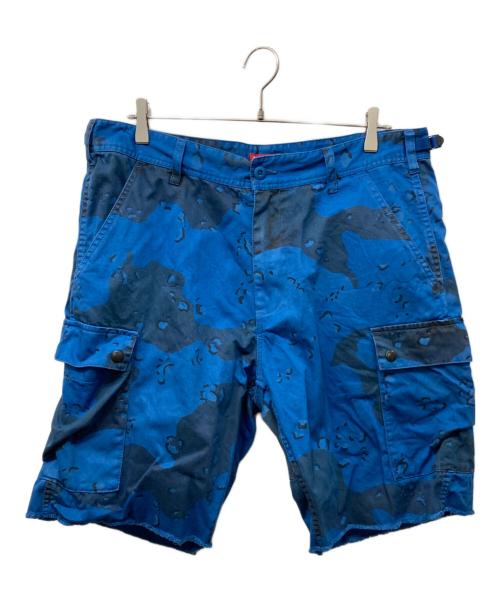 SUPREME（シュプリーム）Supreme (シュプリーム) Overdyed Camo Cargo Short ブルー サイズ:34の古着・服飾アイテム