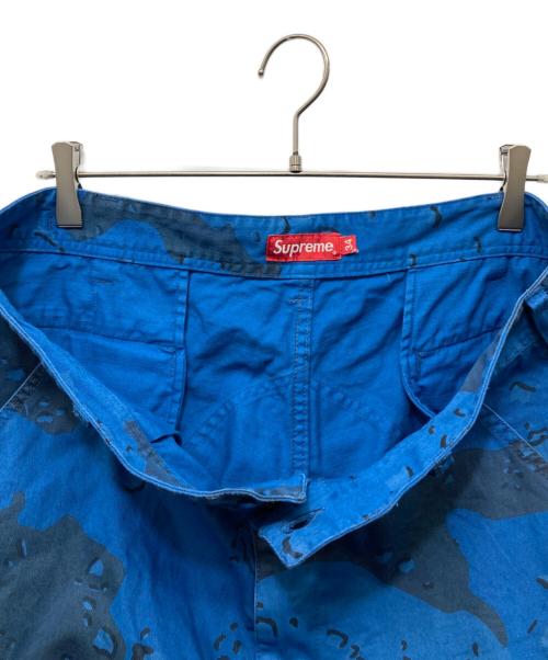 SUPREME（シュプリーム）Supreme (シュプリーム) Overdyed Camo Cargo Short ブルー サイズ:34の古着・服飾アイテム