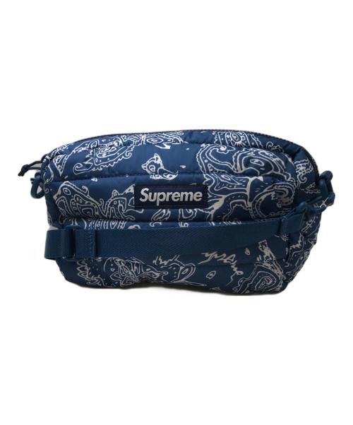 SUPREME（シュプリーム）SUPREME (シュプリーム) Puffer Side Bag Blue Paisley ブルーの古着・服飾アイテム