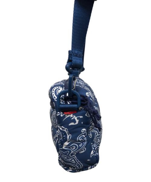 SUPREME（シュプリーム）SUPREME (シュプリーム) Puffer Side Bag Blue Paisley ブルーの古着・服飾アイテム