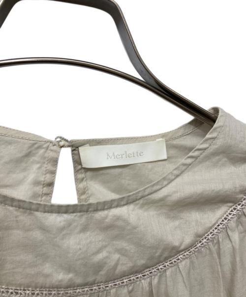 merlette（マーレット）Merlette (マーレット) SOL IN DOVE VOILE TO ベージュ サイズ:XSの古着・服飾アイテム