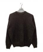 AURALEEオーラリー）の古着「BRUSHED SUPER KID MOHAIR KNIT P/O」｜ブラウン
