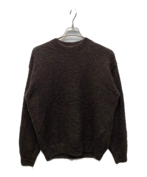 AURALEE（オーラリー）AURALEE (オーラリー) BRUSHED SUPER KID MOHAIR KNIT P/O ブラウン サイズ:1の古着・服飾アイテム