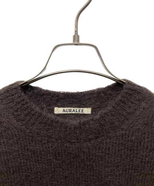 AURALEE（オーラリー）AURALEE (オーラリー) BRUSHED SUPER KID MOHAIR KNIT P/O ブラウン サイズ:1の古着・服飾アイテム