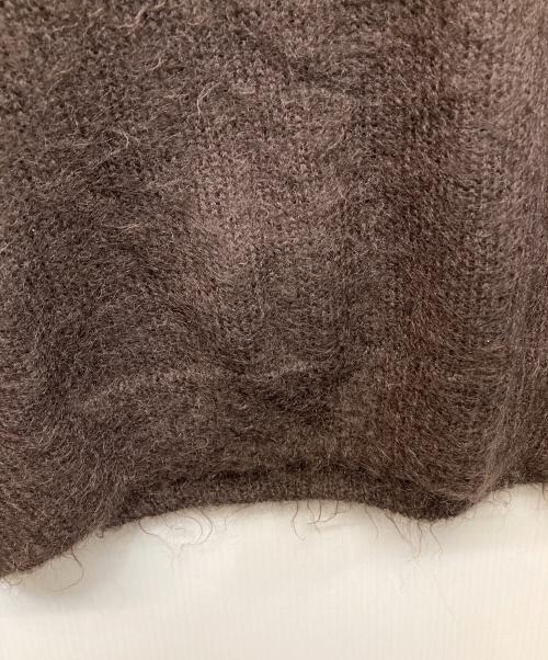 AURALEE（オーラリー）AURALEE (オーラリー) BRUSHED SUPER KID MOHAIR KNIT P/O ブラウン サイズ:1の古着・服飾アイテム