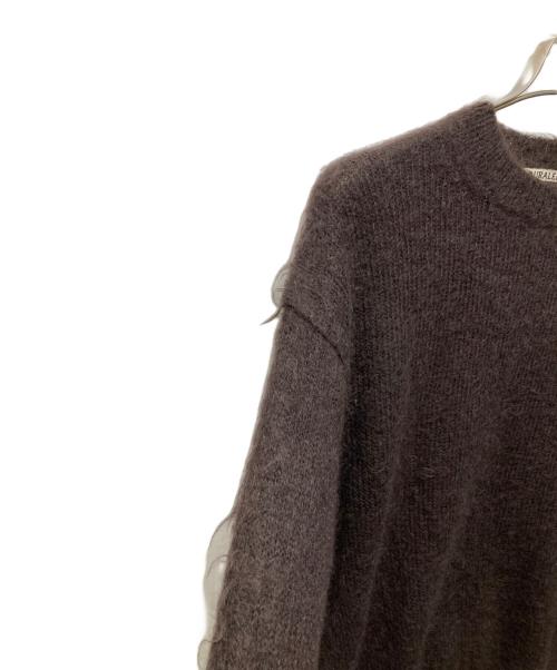 AURALEE（オーラリー）AURALEE (オーラリー) BRUSHED SUPER KID MOHAIR KNIT P/O ブラウン サイズ:1の古着・服飾アイテム