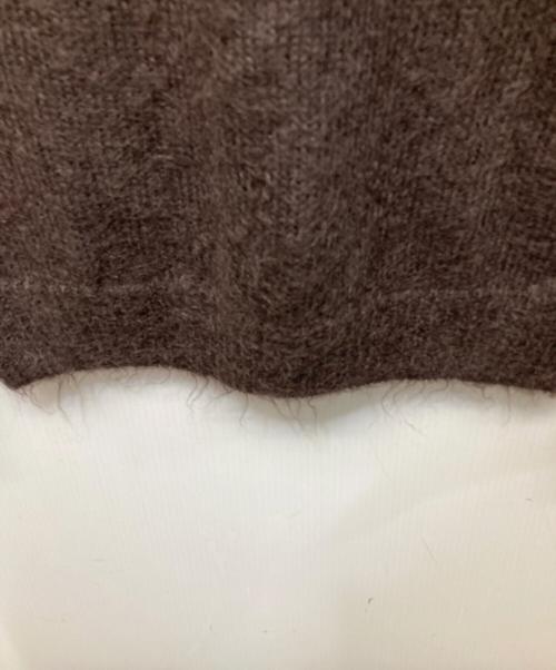 AURALEE（オーラリー）AURALEE (オーラリー) BRUSHED SUPER KID MOHAIR KNIT P/O ブラウン サイズ:1の古着・服飾アイテム