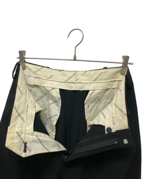 N.HOOLYWOOD（エヌ ハリウッド）N.HOOLYWOOD (エヌ ハリウッド) 2TUCK SLACKS ブラック サイズ:Sの古着・服飾アイテム