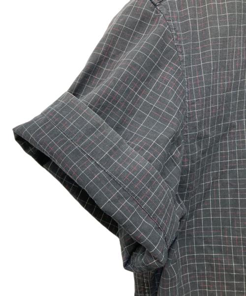 GAULTIER HOMME objet（ゴルチエオムオブジェ）GAULTIER HOMME objet (ゴルチエオムオブジェット) S/Sチェックシャツ ブラック サイズ:46の古着・服飾アイテム