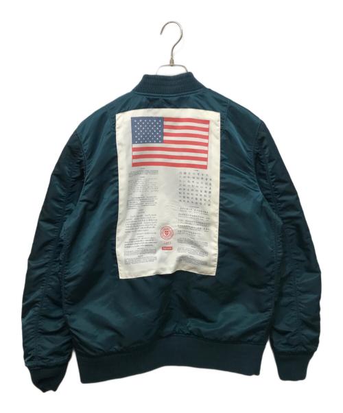 SUPREME（シュプリーム）SUPREME (シュプリーム) Blood Chit MA-1 Bomber Jacket グリーン サイズ:Sの古着・服飾アイテム