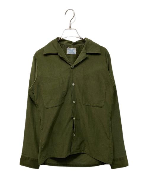 Sears（シアーズ）Sears (シアーズ) コーデュロイオープンカラーシャツ グリーン サイズ:Sの古着・服飾アイテム