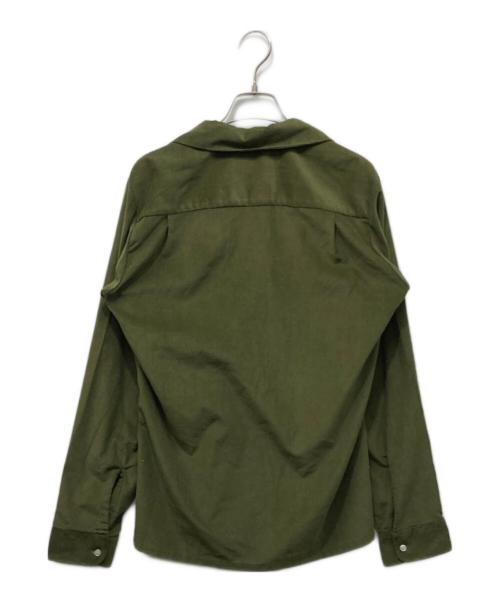 Sears（シアーズ）Sears (シアーズ) コーデュロイオープンカラーシャツ グリーン サイズ:Sの古着・服飾アイテム