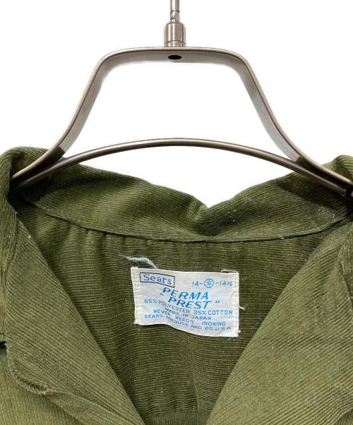 Sears（シアーズ）Sears (シアーズ) コーデュロイオープンカラーシャツ グリーン サイズ:Sの古着・服飾アイテム