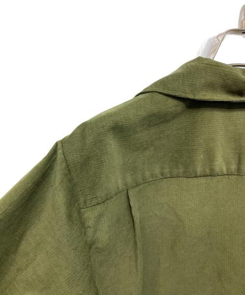 Sears（シアーズ）Sears (シアーズ) コーデュロイオープンカラーシャツ グリーン サイズ:Sの古着・服飾アイテム