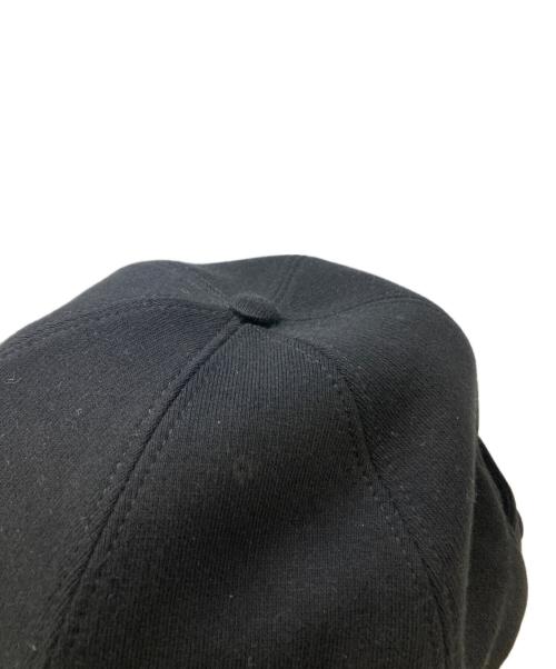BURBERRY（バーバリー）BURBERRY (バーバリー) モノグラムモチーフコットンジャージーベースボールキャップ ブラックの古着・服飾アイテム