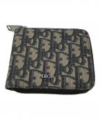 Christian Diorクリスチャン ディオール）の古着「ジップウォレット」｜ネイビー×ベージュ