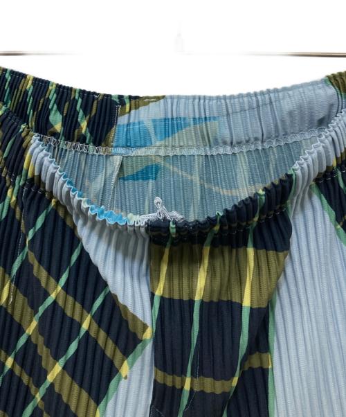 HOMME PLISSE ISSEY MIYAKE（オム プリッセ イッセイ ミヤケ）HOMME PLISSE ISSEY MIYAKE (オム プリッセ イッセイ ミヤケ) WINDSWEPT PLAID ブルー サイズ:3の古着・服飾アイテム