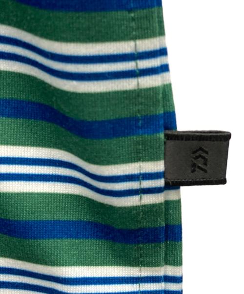 DAIWA PIER39（ダイワ ピア39）DAIWA PIER39 (ダイワ ピア39) TECH DRAWSTRING MULTI BORDER S/S TEE グリーン サイズ:Lの古着・服飾アイテム