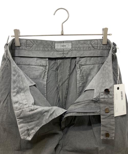 MARKA（マーカ）MARKA (マーカ) ピグメントダイ2タックパンツ グレー サイズ:2の古着・服飾アイテム