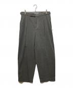 MARKAマーカ）の古着「ピグメントダイ2タックパンツ」｜グレー
